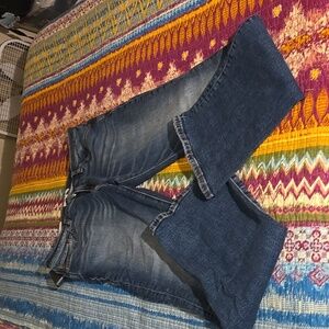 RE/DONE Iconic Heritage Silhouette Midrise Baby Boot Azzurro Size 31.